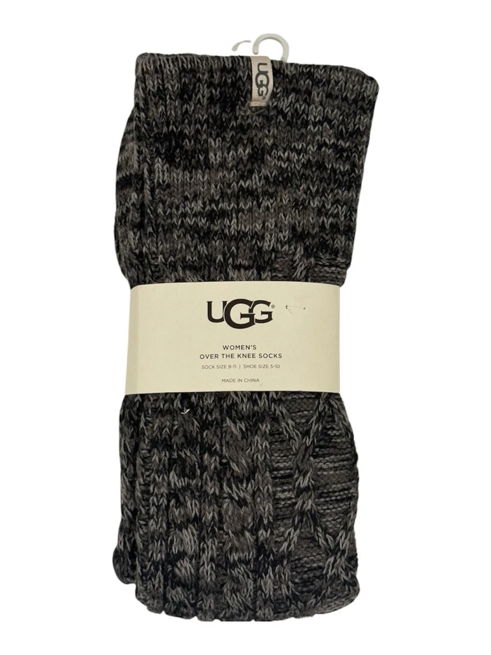NEW UGG Women's Over-the-Knee Cable Knit Socks